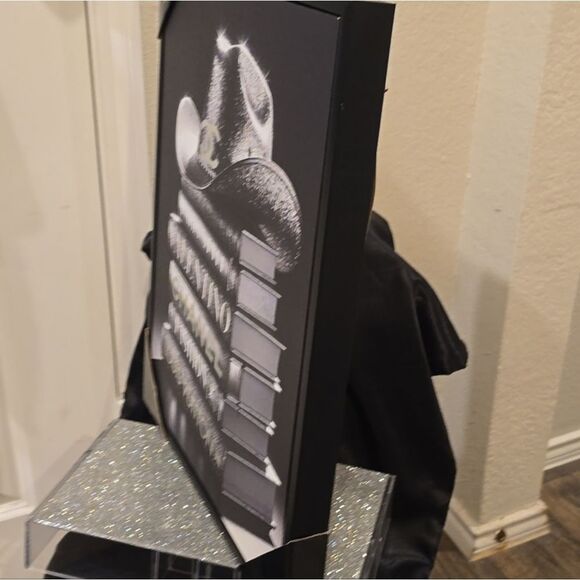 Crystal Luxe Designer Cowgirl Framed Canvas Wall Decor - Picture 6 of 6